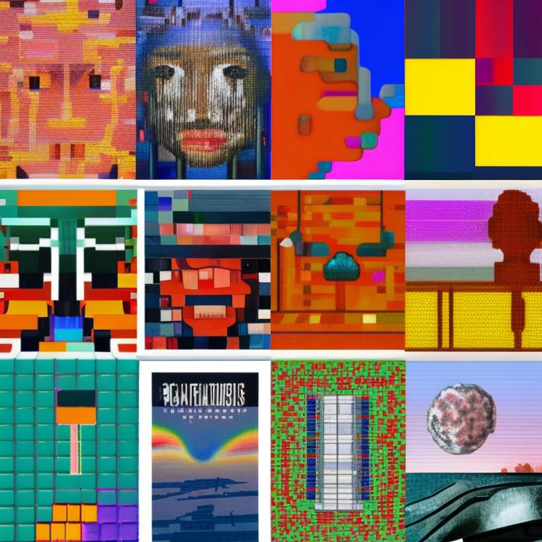 Evolution of art through time, from ancient cave paintings to modern digital masterpieces, showcasing diverse artistic expressions and mediums.