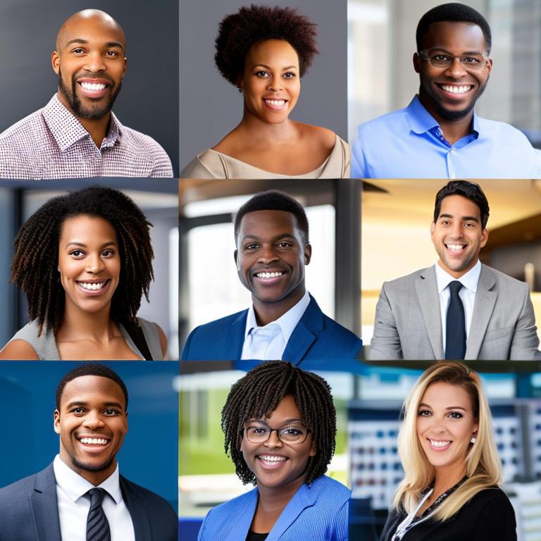 The image showcases a diverse group of professionals engaging in mentorship, attending seminars, participating in internships, and networking to unlock their potential and achieve career advancement through valuable opportunities and strategic planning.