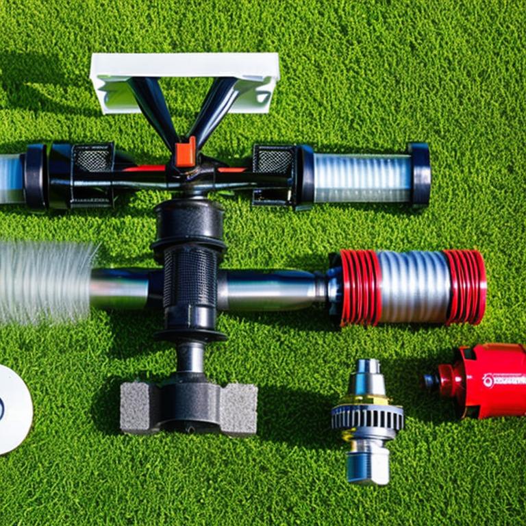 An illustration showcasing the components of a sprinkler system, including pipes, valves, and sprinkler heads, highlighting the importance of proper installation and maintenance for efficient watering.