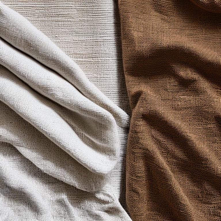Visual representation of eco-friendly fabrics like organic cotton, linen, and hemp, highlighting the importance of choosing sustainable materials in fashion.